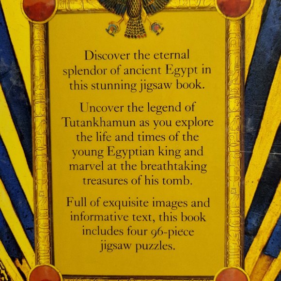 Hardcover Coffee-Table Book "Tutankhamun" with Four Jigsaw Puzzles - Picture 4 of 9